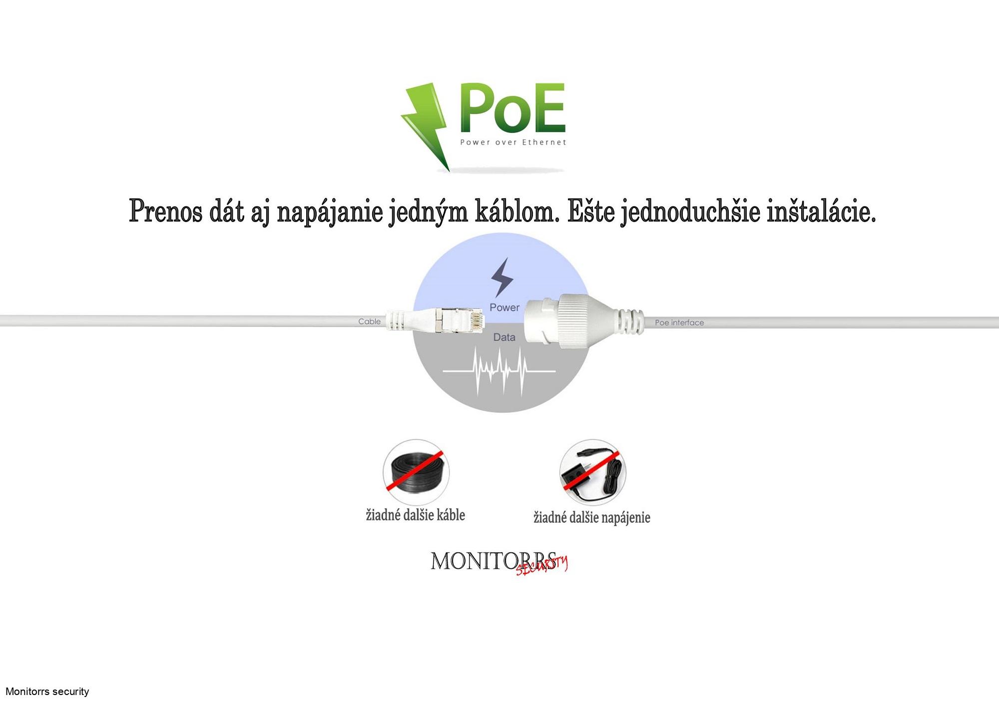 MS IP 3 kamerový set so switchom 4 Mpix WTube Plast (6024K3B)