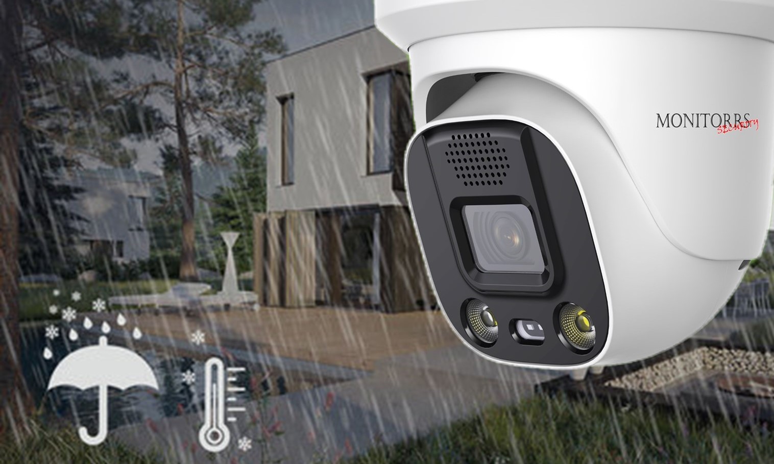 Monitorrs Security AI Aktív IP kamerový set 5 Mpix WDome (6077K8+)