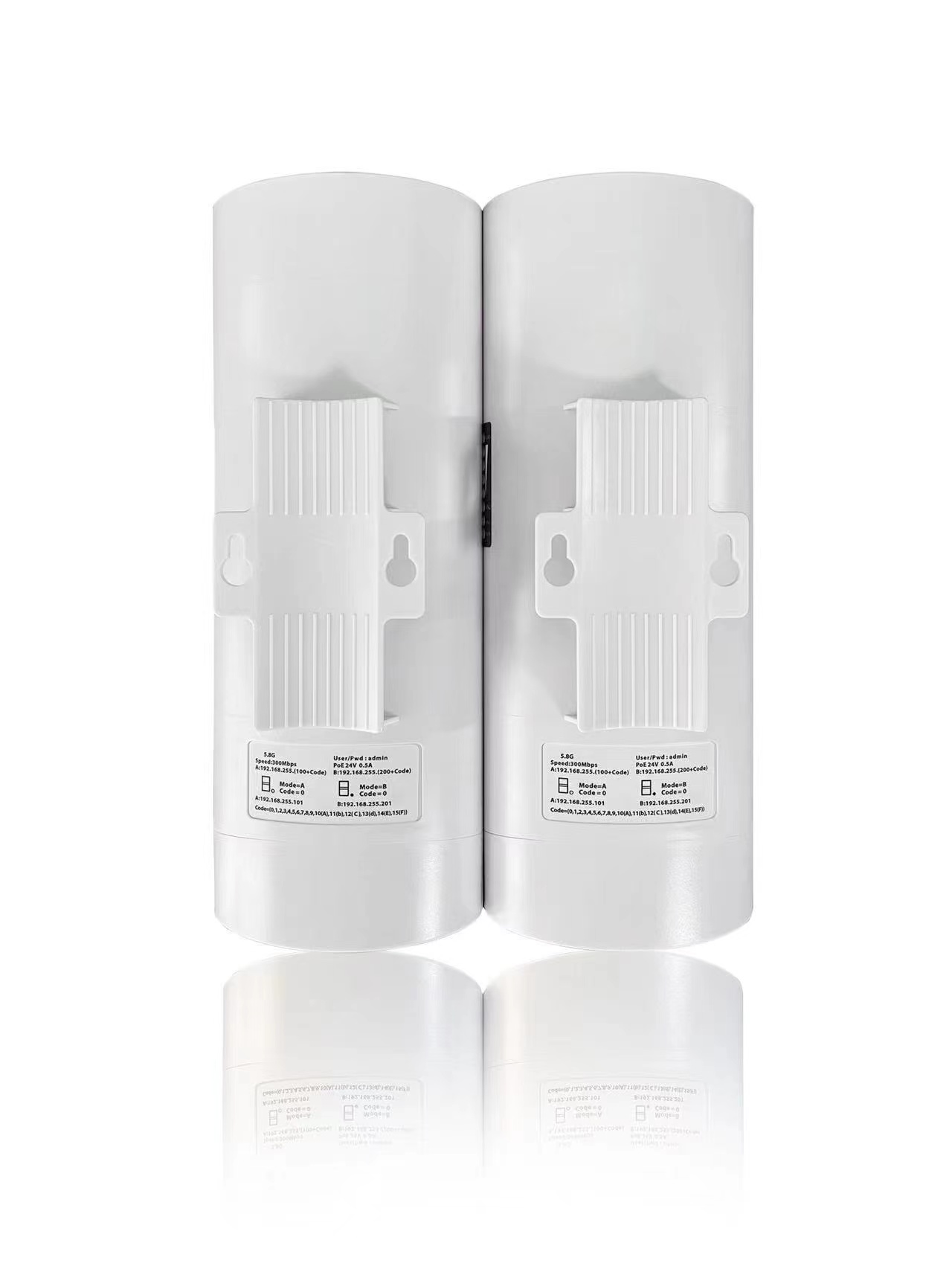 MS5123000-F 5.8G Wireless Bridge 3000 Meters 2*10/100Mbps RJ45 port : 24V PoE