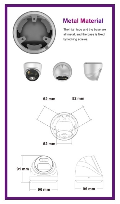 Monitorrs Security Full Color AI IP kamera 5 Mpix WD + Mikrofón (6022)