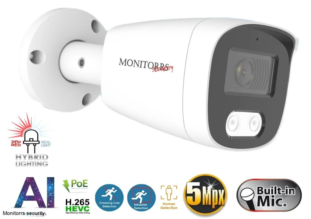 Monitorrs Security AI hybrid light IP kamerový set 5 Mpix WTube (6143K8+)