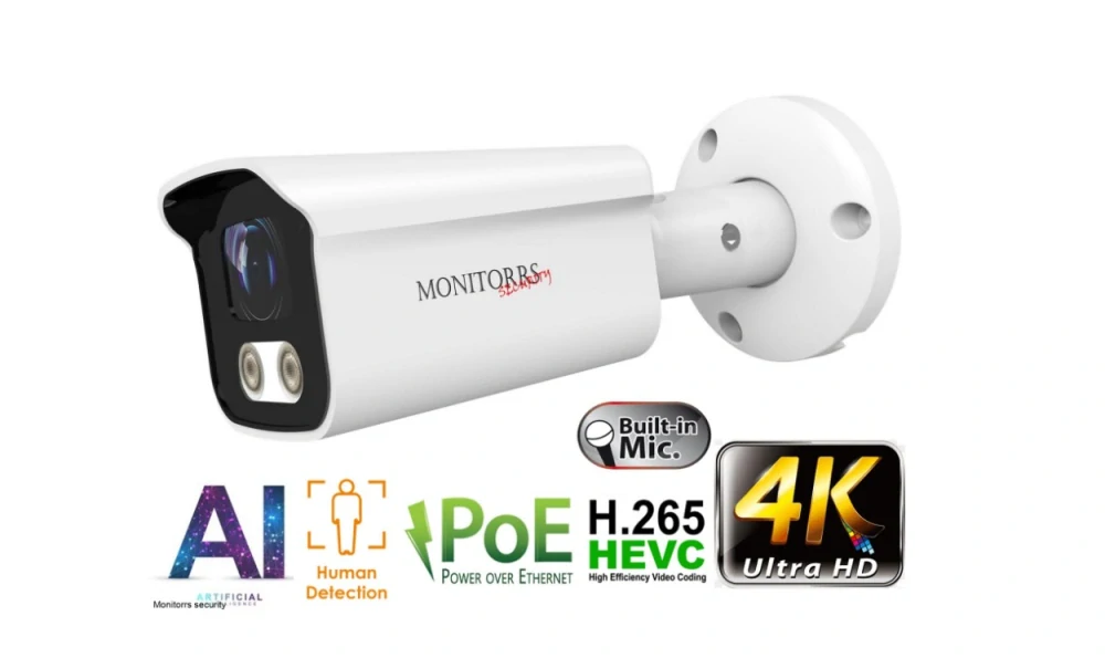 MS AI IP kamerový set so switchom 8 Mpix WTube (6378K8+B)