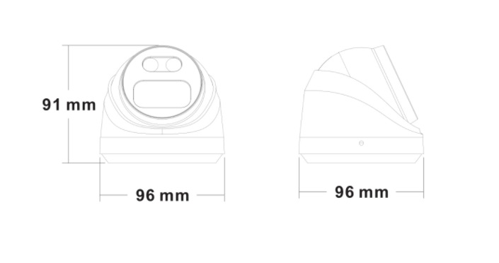 Monitorrs Security Full Color AI IP kamera 5 Mpix WD + Mikrofón (6022)