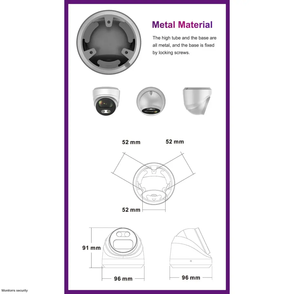 Monitorrs Security AI IP kamera +mikrofón 5Mpix WD (6370A )