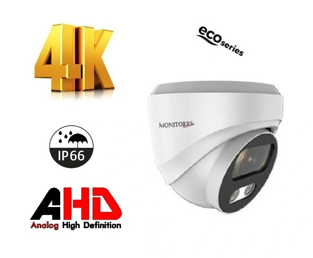 Monitorrs Security 4K AHD 8 kamerový set 8 Mpix Eco WDome (6037K8)