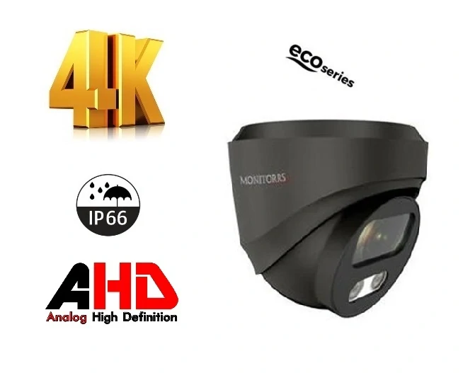 Monitorrs Security 4K AHD 2 kamerový set 8 Mpix Eco GDome (6038K2)