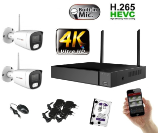 Monitorrs Security Wifi IP 2 kamerový set 8 MPix (6125K2)
