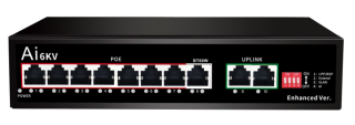 MS1010B-A 8 Ports AI Hi-POE Switch 8x10/100Mbps Uplink:2*10/100Mbps 120W (6187)
