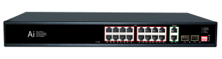 MS16F22GB 16 POE RJ45 Port:16*10/100Mbps Uplink Port:2*1000Mbps+SFP:2*1000Mbps (6063)