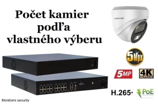 Monitorrs Security AI IP kamerový set 5 Mpix WDome (6370K8+)