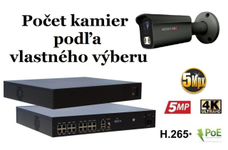 Monitorrs Security AI IP kamerový set 5 Mpix GTube (6373K8+)