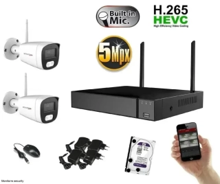 Monitorrs Security Wifi IP 2 kamerový set 5 MPix (6121K2)