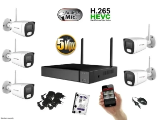 Monitorrs Security Wifi IP 5 kamerový set 5 MPix (6121K5)