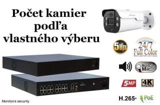Monitorrs Security AI Aktív IP kamerový set 5 Mpix WTube (6079K8+)