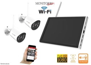 Monitorrs Security Wifi 2 kamerový set AllinOne 3 Mpix (6129k2)