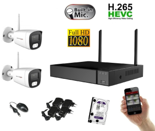 Monitorrs Security Wifi IP 2 kamerový set 2 MPix (6122K2)