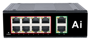 MSG0820GPI Priemyselný POE Switch Port:8x10/100/1000Mbps  Uplink :2x10/100/1000Mbps DC:44-55V