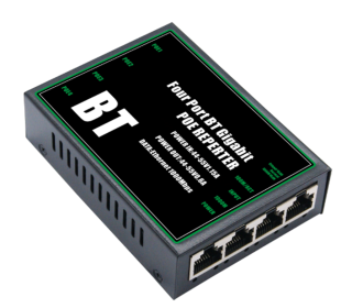 MS1004F-BT POE Extender POE input: 90W POE output:4*10/100Mbps