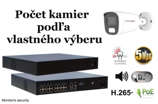 Monitorrs Security AI hybrid light IP kamerový set 5 Mpix WTube (6143K8+)