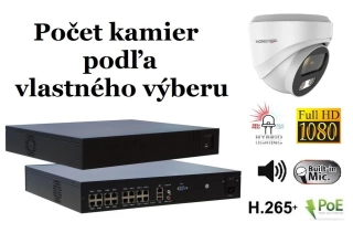 Monitorrs Security AI hybrid light IP kamerový set 2 Mpix WDome (6211K8+)