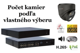 Monitorrs Security AI hybrid light IP kamerový set 2 Mpix GDome (6212K8+)