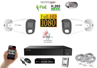 MS Hybrid Light IP 2 kamerový set so switchom 2 Mpix WTube (6213K2B)