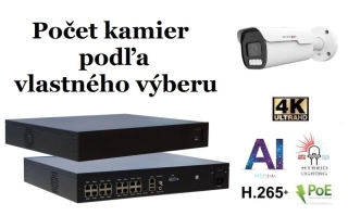 Monitorrs Security AI hybrid Light Park IP kamerový set 8 Mpix (6070K8+)