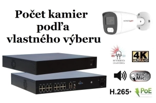 Monitorrs Security AI hybrid light IP kamerový set 8 Mpix WTube (6484K8+)