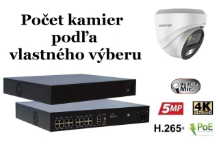 Monitorrs Security AI IP kamerový set 8 Mpix WDome (6376K8+)