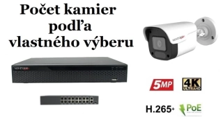 MS IP kamerový set so switchom 2 Mpix WTube Plast (6023K8+B)