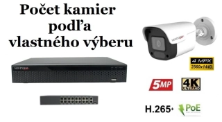 MS IP kamerový set so switchom 4 Mpix WTube Plast (6024K8+B)