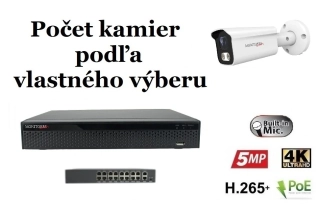 MS AI IP kamerový set so switchom 8 Mpix WTube (6378K8+B)