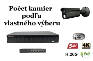 MS AI IP kamerový set so switchom 8 Mpix GTube (6379K8+B)