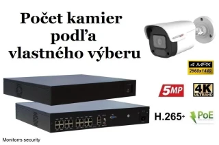 Monitorrs Security IP kamerový set 4 Mpix WTube Plast (6024K8+)
