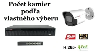 MS IP kamerový set so switchom 2 Mpix WTube Plast (6023K8+B)
